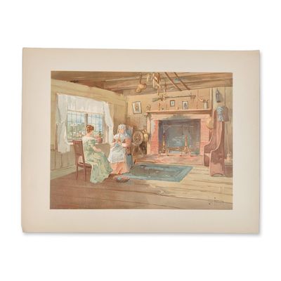 1893 Chicago World Fair Columbian Exposition Chromolithograph on Paper