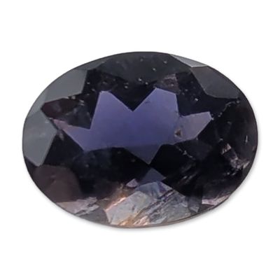 Sale Photo Thumbnail #134: Oval Faceted Deep Violet Iolite Gemstone