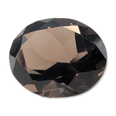 Sale Photo Thumbnail #308: Oval Faceted Smoky Quartz Gemstone