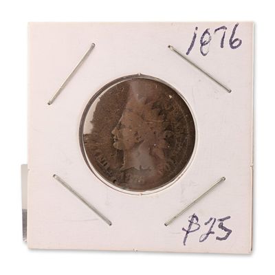 Sale Photo Thumbnail #425: 1876 US Indian Head One Cent Coin