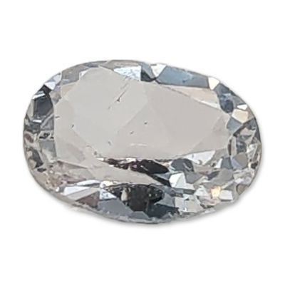 Sale Photo Thumbnail #329: Oval Cut Colorless Loose Topaz Gemstone