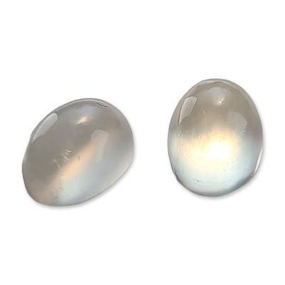 Sale Photo Thumbnail #148: Pair of Loose Cats Eye Moonstones