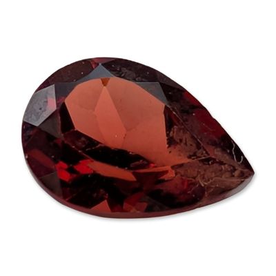 Sale Photo Thumbnail #117: Pear Shape Faceted Red Garnet