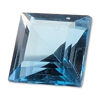 Sale Photo Thumbnail #343: Square Step-Cut Blue Topaz Gemstone