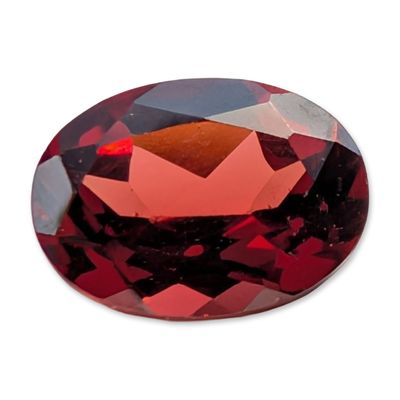 Sale Photo Thumbnail #112: Oval Faceted Garnet Gemstone