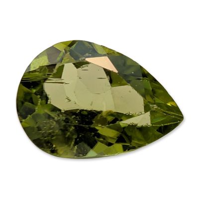 Sale Photo Thumbnail #285: Pear Cut Yellowish Green Peridot Gemstone