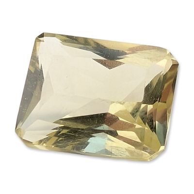 Sale Photo Thumbnail #303: Loose Emerald Cut Yellow Quartz Gemstone