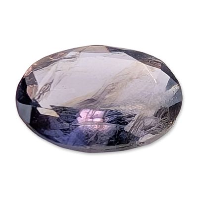 Sale Photo Thumbnail #137: Oval Faceted Blue-Violet Iolite Gemstone
