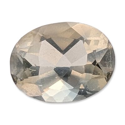 Sale Photo Thumbnail #294: Oval Faceted Near-Colorless Natural Quartz Gemstone