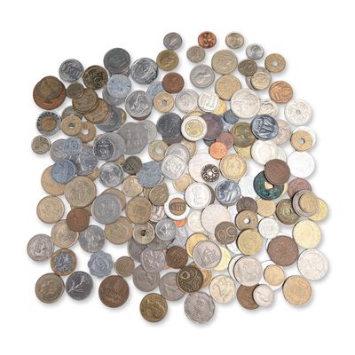 Sale Photo Thumbnail #456: Large Lot Collection of Mixed World Circulated Coins