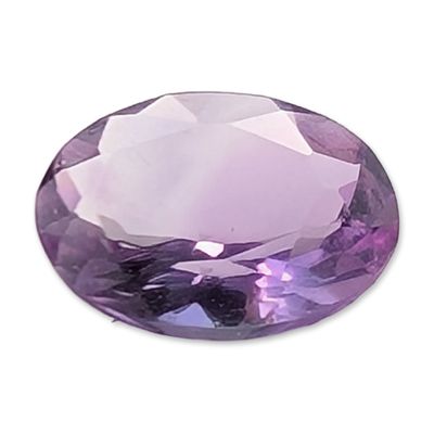 Oval Faceted Purple Amethyst Loose Gemstone