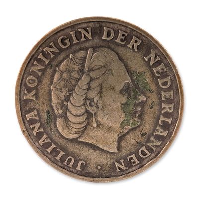 Sale Photo Thumbnail #420: 1964 Netherlands Antilles Silver 1 Gulden