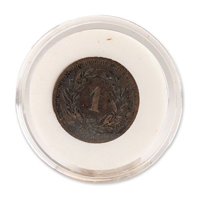 Sale Photo Thumbnail #183: 1875-B Switzerland Bronze 1 Rappen Coin