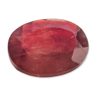 Sale Photo Thumbnail #323: Oval Faceted Red Gemstone