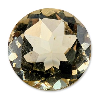 1.8 CTW Round Brilliant Cut Champagne Citrine Tone Gemstone