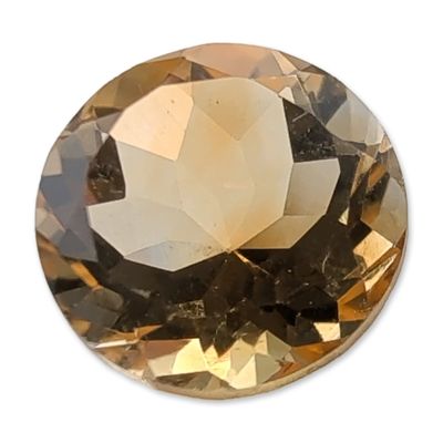 Round Faceted Citrine Loose Gemstone