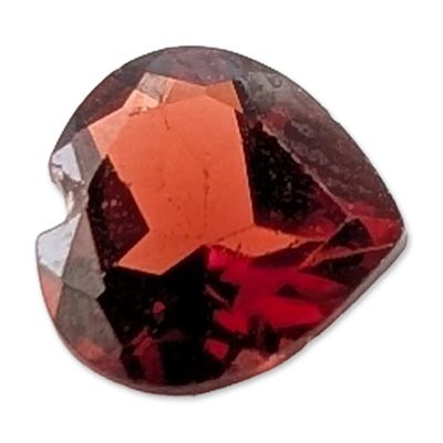 Sale Photo Thumbnail #108: Heart Cut Red Garnet Gemstone