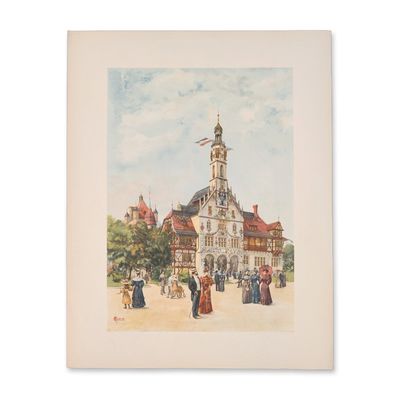 Sale Photo Thumbnail #258: 1893 Chicago World Fair Columbian Exposition Chromolithograph on Paper