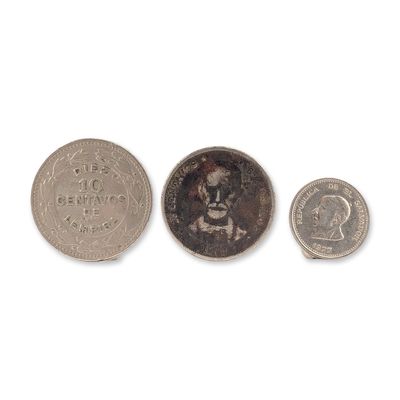 Sale Photo Thumbnail #224: Three 1960s-1970s Central American and Caribbean Coins