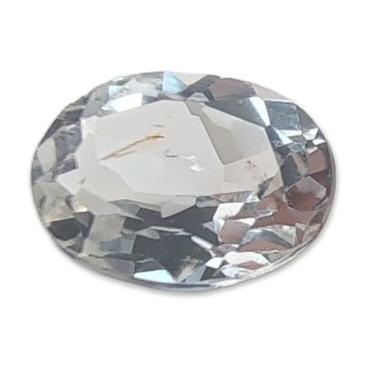Sale Photo Thumbnail #331: Oval Faceted White Topaz Gemstone