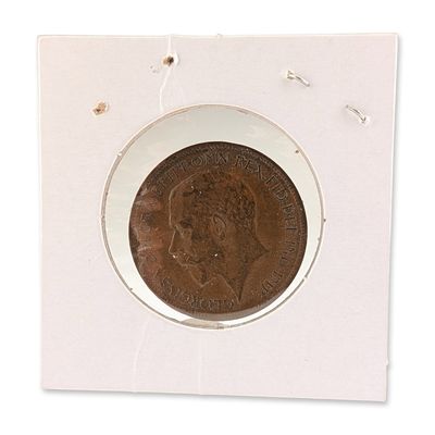 Sale Photo Thumbnail #430: 1922 Great Britain Bronze Half Penny