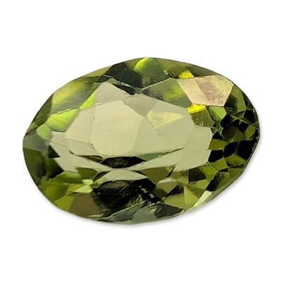 Sale Photo Thumbnail #282: Oval Faceted Yellow Green Loose Peridot Gemstone