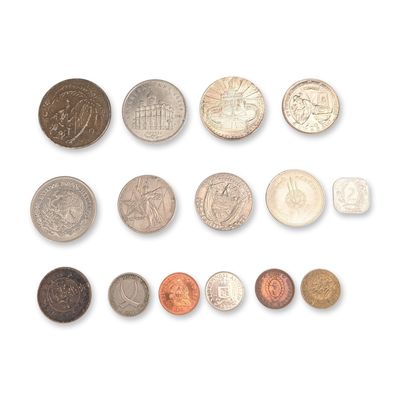Sale Photo Thumbnail #476: 15pc Collection of World Commemorative and Circulation Coins