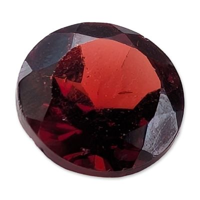 Sale Photo Thumbnail #120: Round Brilliant Cut Red Garnet Gemstone