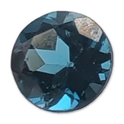 Sale Photo Thumbnail #342: Round Faceted Blue Topaz Gemstone