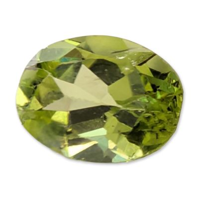 Sale Photo Thumbnail #290: Oval Mixed Cut Green Peridot Gemstone