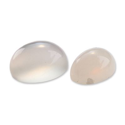 Sale Photo Thumbnail #151: Two Moonstone Cabochon Gemstones