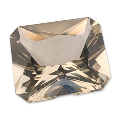 Sale Photo Thumbnail #298: Pale Yellow Radiant Cut Loose Quartz Gemstone