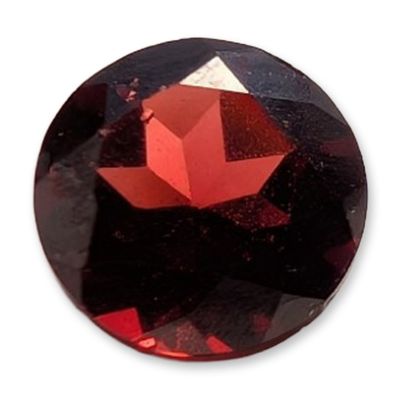 Sale Photo Thumbnail #125: Round Brilliant Cut Deep Red Garnet