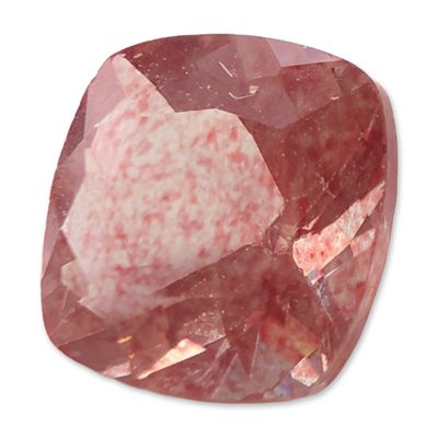Sale Photo Thumbnail #364: Faceted Cushion Cut Pink Stone