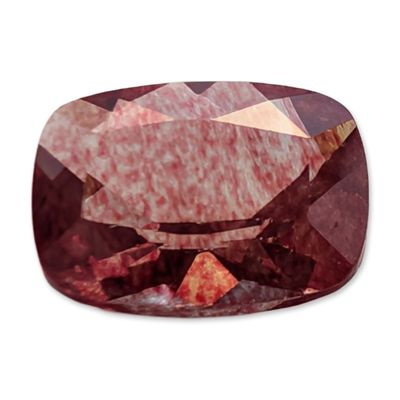 Sale Photo Thumbnail #368: Cushion Cut Reddish Pink Faceted Stone