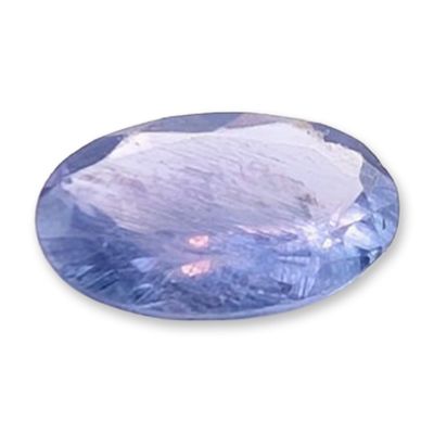 Sale Photo Thumbnail #382: Light Bluish Violet Oval Cut Gemstone