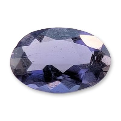 Sale Photo Thumbnail #383: Oval Cut Blue-Violet Faceted Gemstone