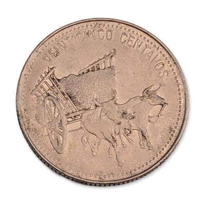 Sale Photo Thumbnail #455: 1990 Dominican Republic 25 Centavos Coin