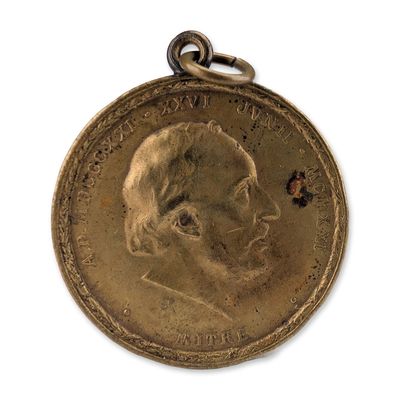 Sale Photo Thumbnail #268: 1921 Bartolome Mitre Centenary Bronze Medal Pendant