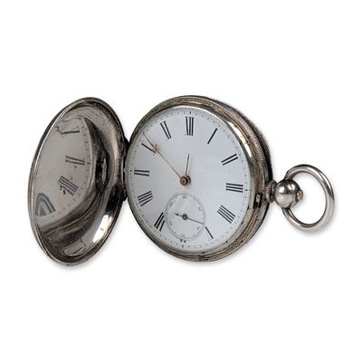 Fine Silver Key-Wind Pocket Watch with Key