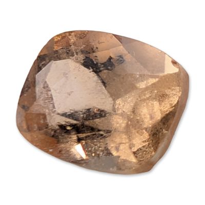 Sale Photo Thumbnail #299: Cushion Cut Champagne Color Quartz Faceted Gemstone