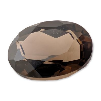 Sale Photo Thumbnail #307: Loose Oval Faceted Smoky Quartz Gemstone