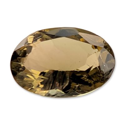 Sale Photo Thumbnail #348: Oval Cut Yellowish-Brown Tourmaline Gemstone