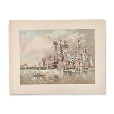 Sale Photo Thumbnail #260: 1893 Chicago World Fair Columbian Exposition Chromolithograph on Paper