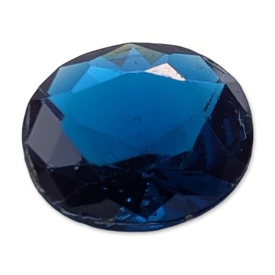 Sale Photo Thumbnail #381: Oval Faceted Blue Stone