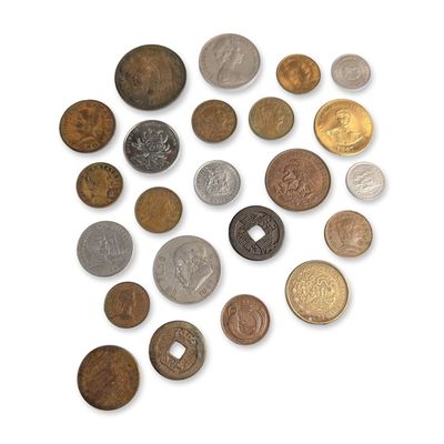 Sale Photo Thumbnail #479: 20pc Collection of MX and World Mixed Metal Coins