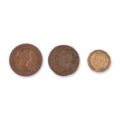 Sale Photo Thumbnail #226: 3pc British Pre-Decimal Coins