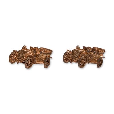 Pair of Fenwick and Sailor Sterling Silver Automobile Motif Cufflinks