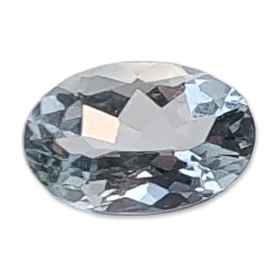 Sale Photo Thumbnail #318: Loose Oval Cut Light Blue Quartz Gemstone