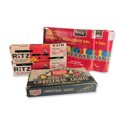 Sale Photo Thumbnail #408: 5pc Vintage Christmas Light Collection